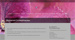 Desktop Screenshot of blumenstil-schwabhausen.de